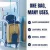 image:imagePlasticplace 8 Gallon Trash Bags 12 Mil Black Garbage Can Liners 24 x 23 500 CaseBlack