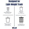 image:imagePlasticplace 8 Gallon Trash Bags 12 Mil Black Garbage Can Liners 24 x 23 500 CaseClear