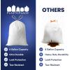 image:imagePlasticplace 8 Gallon Trash Bags Premium White Drawstring Garbage Bag 07 Mil Thickness Durable Trash Can Liners Garbage Bags for your Trash Can Ring Size 22 x 22 Pack of 100Unscented