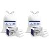 image:imagePlasticplace 8 Gallon Trash Bags Premium White Drawstring Garbage Bag 07 Mil Thickness Durable Trash Can Liners Garbage Bags for your Trash Can Ring Size 22 x 22 Pack of 100Unscented