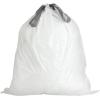 image:imagePlasticplace Custom Fit Trash Bags Compatible with simplehuman Code G 100 Count White Drawstring Garbage Liners 8 Gallon  30 Liters 175 x 28White