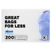 image:imagePlasticplace Custom Fit Trash Bags Compatible with simplehuman Code K 50 Count White Drawstring Garbage Liners 10 Gallon  38 Liters 24 x 28Blue