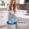 image:imagePlasticplace Custom Fit Trash Bags Compatible with simplehuman Code K 50 Count White Drawstring Garbage Liners 10 Gallon  38 Liters 24 x 28Blue