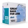 image:imagePlasticplace Trash Bags Compatible with simplehuman Code D 200 Count White Drawstring Garbage Liners 53 Gallon  20 Liter 1575 x 28Blue