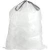 image:imagePlasticplace Trash Bags Compatible with simplehuman Code D 200 Count White Drawstring Garbage Liners 53 Gallon  20 Liter 1575 x 28White