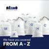 image:imagePlasticplace Trash Bags Compatible with simplehuman Code D 200 Count White Drawstring Garbage Liners 53 Gallon  20 Liter 1575 x 28White