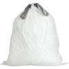 image:imagePlasticplace Trash Bags Compatible with simplehuman Code D 200 Count White Drawstring Garbage Liners 53 Gallon  20 Liter 1575 x 28White