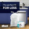 image:imagePlasticplace Trash Bags Compatible with simplehuman Code D 200 Count White Drawstring Garbage Liners 53 Gallon  20 Liter 1575 x 28White