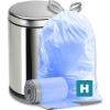 image:imagePlasticplace White Drawstring Lavender and Soft Vanilla Scented Garbage Can Liners Compatible with Code H 200 Count 89 Gallon  3035 Liter 185 x 28Blue