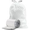 image:imagePlasticplace White Drawstring Lavender and Soft Vanilla Scented Garbage Can Liners Compatible with Code H 200 Count 89 Gallon  3035 Liter 185 x 28White