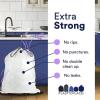 image:imagePlasticplace White Drawstring Lavender and Soft Vanilla Scented Garbage Can Liners Compatible with Code H 200 Count 89 Gallon  3035 Liter 185 x 28White