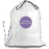 image:imagePlasticplace White Drawstring Lavender and Soft Vanilla Scented Garbage Can Liners Compatible with Code H 200 Count 89 Gallon  3035 Liter 185 x 28White