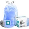 image:imagePlasticplace White Drawstring Lavender and Soft Vanilla Scented Garbage Can Liners Compatible with Code H 200 Count 89 Gallon  3035 Liter 185 x 28Blue