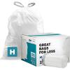 image:imagePlasticplace White Drawstring Lavender and Soft Vanilla Scented Garbage Can Liners Compatible with Code H 200 Count 89 Gallon  3035 Liter 185 x 28White