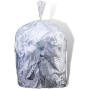 image:imagePlasticplace 6 Gallon Trash Bags  6 Microns  Clear Garbage Can Low Density Liners  20 x 22 100 CountClear