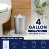 image:imagePlasticplace 4 Gallon White Drawstring Trash Bags 200 Count Pack of 1  07 Mil LeakProof Garbage Liners for Small Trash Can Bathroom Kitchen Office and Car UseWhite