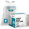 image:imagePlasticplace Custom Fit Trash Bags Compatible with simplehuman Code P 100 Count White Drawstring Garbage Liners 1316 Gallon 235 x 315White