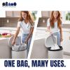 image:imagePlasticplace Custom Fit Trash Bags Compatible with simplehuman Code P 100 Count White Drawstring Garbage Liners 1316 Gallon 235 x 315White