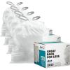 image:imagePlasticplace Custom Fit Trash Bags Compatible with simplehuman Code V 200 Count Tinted Blue Drawstring Garbage Liners 4248 Gallon 145 x 28White