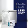 image:imagePlasticplace Trash Bags Code A Fit Compatible 200 Count Garbage Bags Liner White Drawstring Garbage Liners 122 Gallon 45 Liter TearResistant ScentFree for Food Waste amp Small SpacesWhite