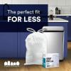 image:imagePlasticplace Trash Bags Code A Fit Compatible 200 Count Garbage Bags Liner White Drawstring Garbage Liners 122 Gallon 45 Liter TearResistant ScentFree for Food Waste amp Small SpacesWhite