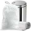 image:imagePlasticplace Trash Bags Compatible with simplehuman Code B 200 Count White Drawstring Garbage Liners 16 Gallon  6 Liter 125 x 155