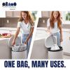 image:imagePlasticplace Trash Bags Compatible with simplehuman Code Q Packs White Drawstring Garbage Liners1317 Gallon 25 x 325 20 Count5 PackUnscented