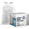 image:imagePlasticplace Trash Bags Compatible with simplehuman Code Q Packs White Drawstring Garbage Liners1317 Gallon 25 x 325 20 Count5 PackLavender and Soft Vanilla