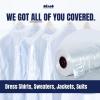 image:imagePlasticplace 065 Mil Garment Dry Cleaners Plastic Pants Bag 21 x 7 x 30 Clear 577 CountClear