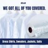 image:imagePlasticplace 065 Mil Garment Dry Cleaners Plastic Pants Bag 21 x 7 x 30 Clear 577 CountClear