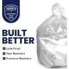 image:imagePlasticplace 5560 Gallon Trash Bags Heavy Duty Black Garbage Bags 100 Count for Lawn Yard and Outdoor Waste Disposal Ideal for Industrial Trash Cans Contractors and Home Improvement ProjectsClear