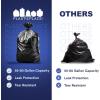 image:imagePlasticplace 5560 Gallon Trash Bags Heavy Duty Black Garbage Bags 100 Count for Lawn Yard and Outdoor Waste Disposal Ideal for Industrial Trash Cans Contractors and Home Improvement ProjectsBlack
