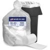 image:imagePlasticplace 5560 Gallon Trash Bags Heavy Duty Black Garbage Bags 100 Count for Lawn Yard and Outdoor Waste Disposal Ideal for Industrial Trash Cans Contractors and Home Improvement ProjectsClear