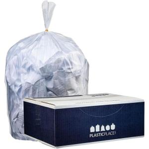 image:imagePlasticplace 1216 Gallon Recycling Trash Bags200 Count Pack of 1200 Count Pack of 1