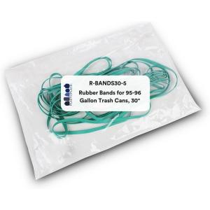 image:imagePlasticplace 14 Rubber Bands for 610 Gallon Trash Cans Green 5 Count  Heavy Duty Bands for Trash Bags Garbage Can Small amp Kitchen Trash Cans Office and Bathroom Trash Cans Elastic Bands Clip30