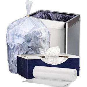 image:imagePlasticplace 3233 Gallon Trash Bags  16 Microns  Clear High Density Garbage Can Liners  33 x 40 250 CountClear