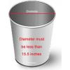image:imagePlasticplace 1216 Gallon Trash Bags 10 Mil Black Tall Garbage Can Liners 24 x 31 250 CaseBlack