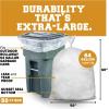 image:imagePlasticplace 2030 Gallon Trash Bags Heavy Duty 20 Mil Clear Garbage Bags 30 x 36 Gusset Sealed Can Liners TearResistant Industrial Strength for Broken Glass amp Sharp Debris 100 CountClear