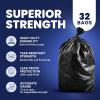 image:imagePlasticplace 55 Gallon Contractor Bags Black 38 x 58 4 Mil 32Case