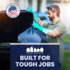 image:imagePlasticplace 55 Gallon Contractor Bags Black 38 x 58 4 Mil 32Case