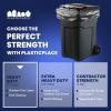 image:imagePlasticplace 9596 Gallon Heavy Duty Trash Bags Garbage Bags PunctureResistant Fits Rollaway Cans amp Drums Durable Large Plastic Bags 50 Count15 Count Pack of 1