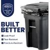 image:imagePlasticplace Black Trash Bags 50 Count  Heavy Duty 6465 Gallon Garbage Bags Puncture Resistant Large Trash Can Liners Ideal for Toter Cans Kitchen amp Outdoor Use 50 x 60 15 Mil