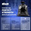 image:imagePlasticplace Contractor Trash Bags 33 Gallon  30 Mil Heavy Duty Garbage Bag 33 x 39 Black 50 Count