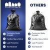 image:imagePlasticplace Contractor Trash Bags 33 Gallon  30 Mil Heavy Duty Garbage Bag 33 x 39 Black 50 Count