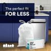 image:imagePlasticplace Custom Fit Trash Bags Compatible with simplehuman Code X 200 Count White Drawstring Garbage Liners 21 Gallon 80 Liter 26 x 245White