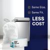 image:imagePlasticplace Custom Fit Trash Bags Compatible with simplehuman Code X 200 Count White Drawstring Garbage Liners 21 Gallon 80 Liter 26 x 245White