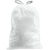 image:imagePlasticplace Custom Fit Trash Bags Compatible with simplehuman Code Y 100 Count White Drawstring Garbage Liners 304 Gallon 115 Liter 285 x 39White