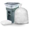 image:imagePlasticplace 2030 Gallon Trash Bags Heavy Duty 20 Mil Clear Garbage Bags 30 x 36 Gusset Sealed Can Liners TearResistant Industrial Strength for Broken Glass amp Sharp Debris 100 CountClear