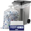 image:imagePlasticplace 65 Gallon Trash Bags  27 Mil  Clear Heavy Duty Garbage Can Liners  50 x 48 25 Count1 count Pack of 25