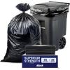 image:imagePlasticplace 65 Gallon Trash Bags  27 Mil Black Heavy Duty Garbage Can Liners 50 x 48 100 Count25 Count Pack of 1